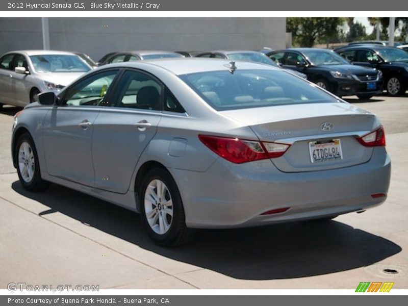 Blue Sky Metallic / Gray 2012 Hyundai Sonata GLS