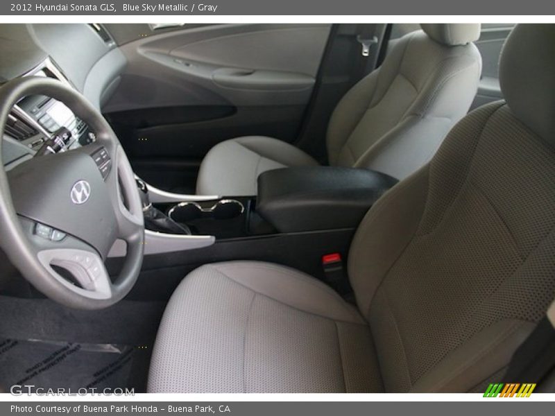 Blue Sky Metallic / Gray 2012 Hyundai Sonata GLS