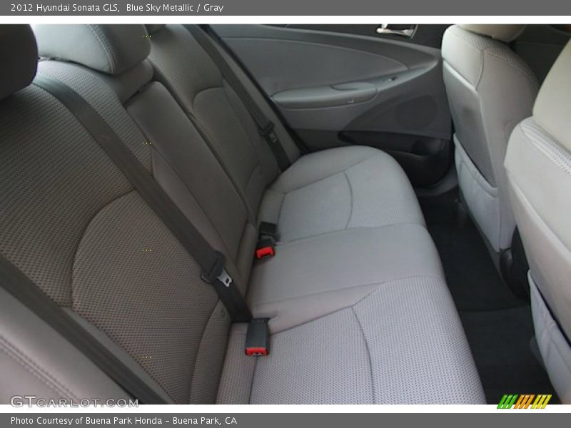 Blue Sky Metallic / Gray 2012 Hyundai Sonata GLS