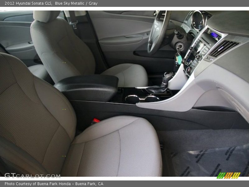 Blue Sky Metallic / Gray 2012 Hyundai Sonata GLS