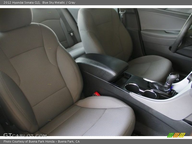 Blue Sky Metallic / Gray 2012 Hyundai Sonata GLS