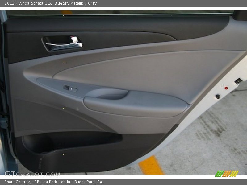 Blue Sky Metallic / Gray 2012 Hyundai Sonata GLS