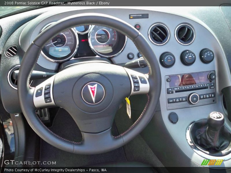 Mysterious Black / Ebony 2008 Pontiac Solstice GXP Roadster