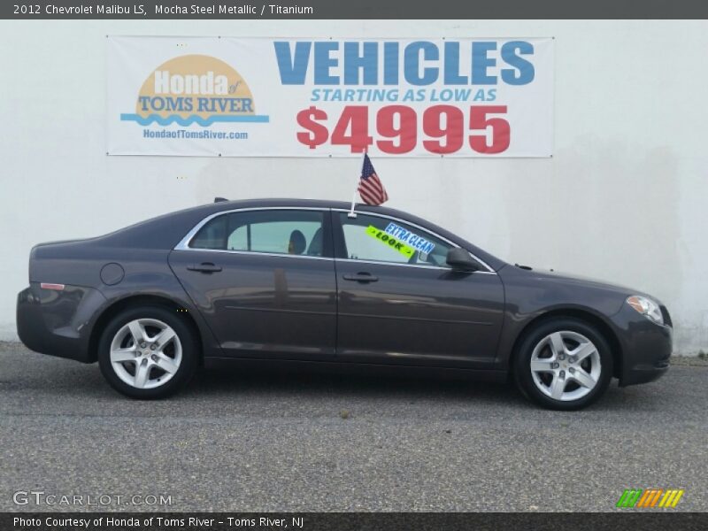 Mocha Steel Metallic / Titanium 2012 Chevrolet Malibu LS