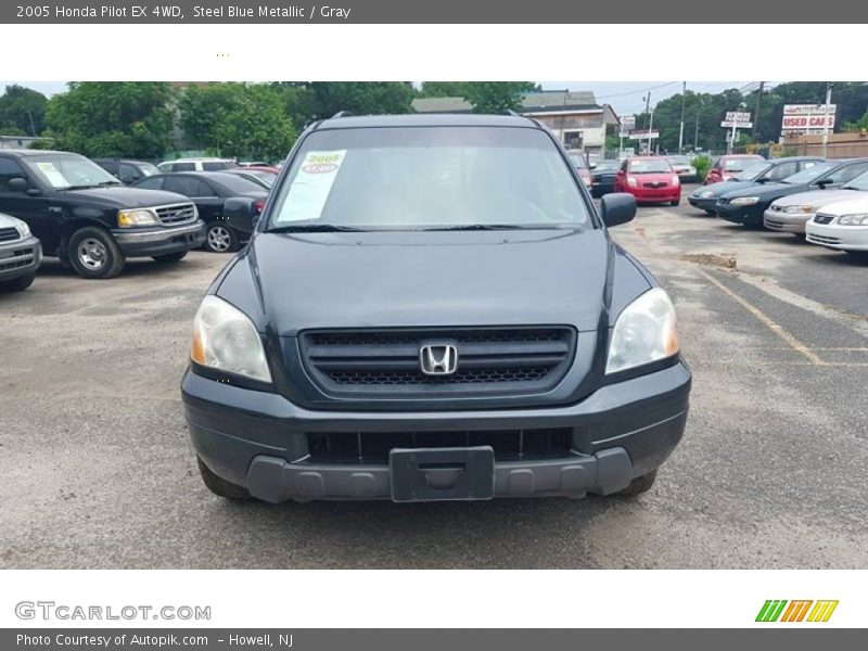 Steel Blue Metallic / Gray 2005 Honda Pilot EX 4WD