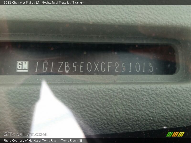 Mocha Steel Metallic / Titanium 2012 Chevrolet Malibu LS