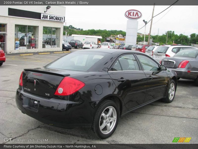 Carbon Black Metallic / Ebony 2009 Pontiac G6 V6 Sedan