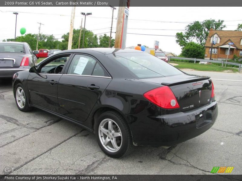 Carbon Black Metallic / Ebony 2009 Pontiac G6 V6 Sedan