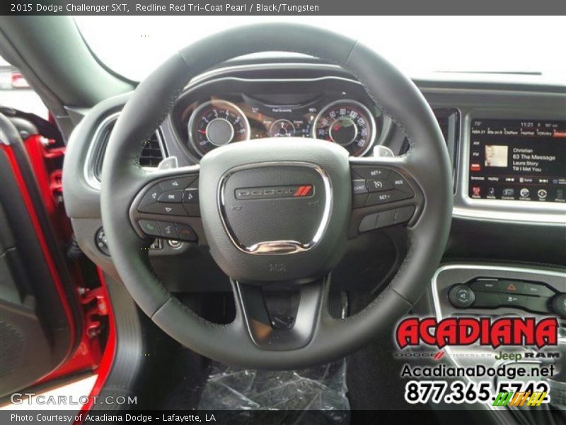 Redline Red Tri-Coat Pearl / Black/Tungsten 2015 Dodge Challenger SXT