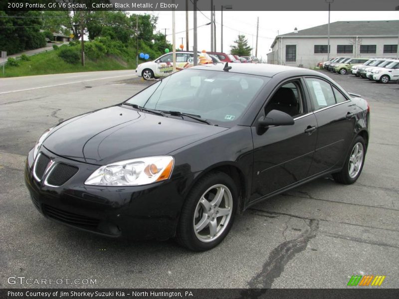 Carbon Black Metallic / Ebony 2009 Pontiac G6 V6 Sedan