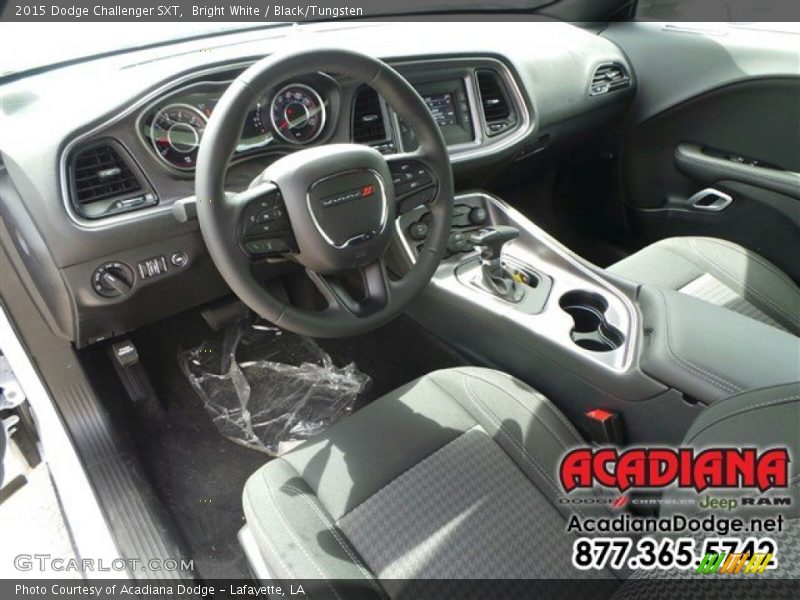 Bright White / Black/Tungsten 2015 Dodge Challenger SXT