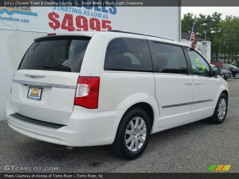 Stone White / Black/Light Graystone 2011 Chrysler Town & Country Touring - L