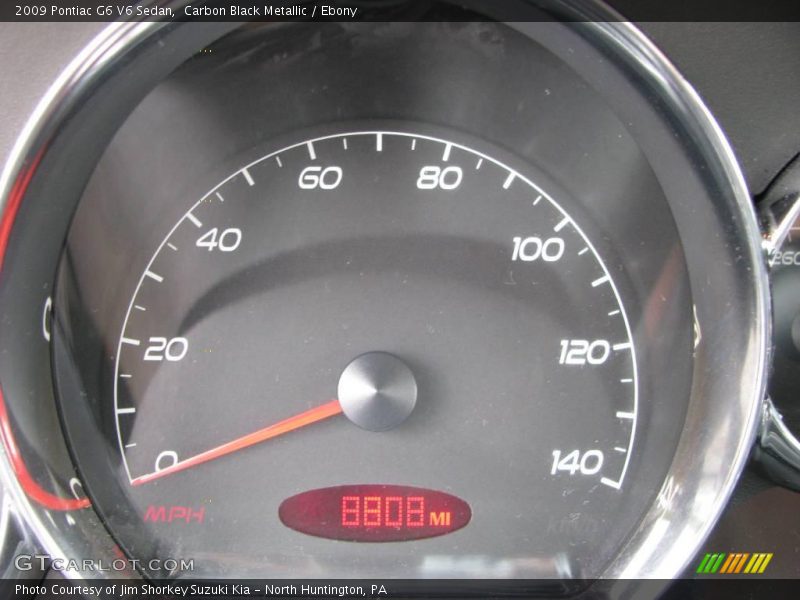 Carbon Black Metallic / Ebony 2009 Pontiac G6 V6 Sedan