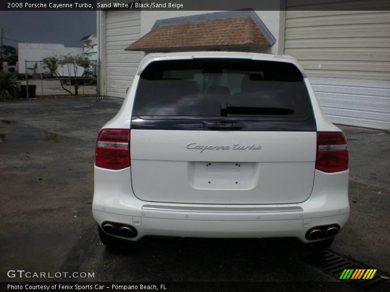 Sand White / Black/Sand Beige 2008 Porsche Cayenne Turbo