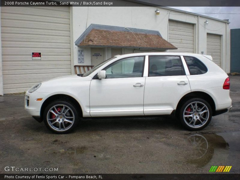 Sand White / Black/Sand Beige 2008 Porsche Cayenne Turbo