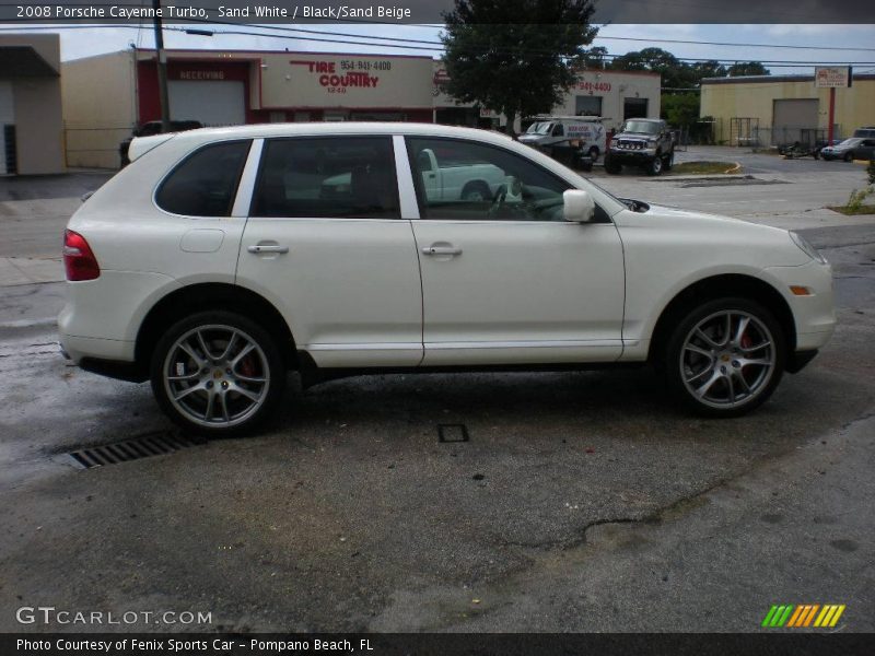 Sand White / Black/Sand Beige 2008 Porsche Cayenne Turbo
