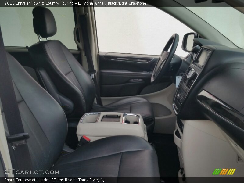 Stone White / Black/Light Graystone 2011 Chrysler Town & Country Touring - L