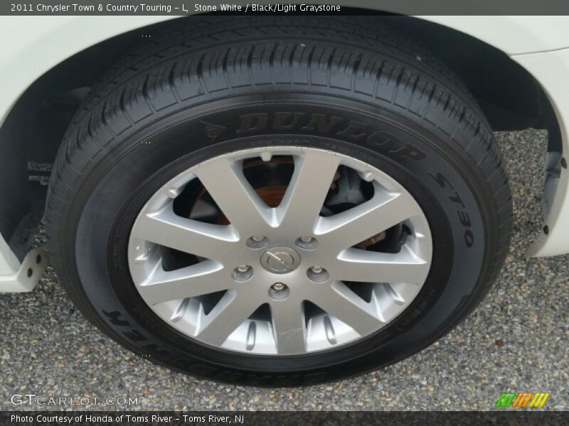 Stone White / Black/Light Graystone 2011 Chrysler Town & Country Touring - L
