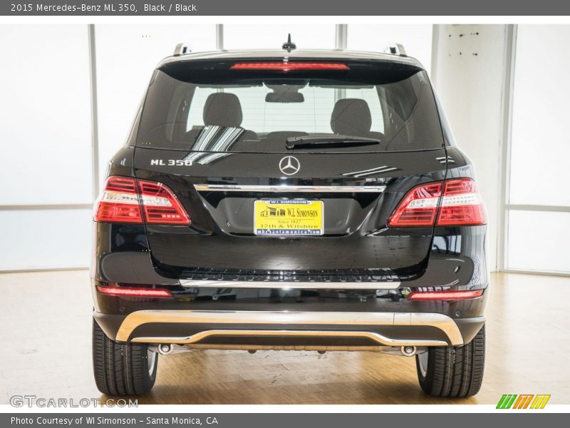 Black / Black 2015 Mercedes-Benz ML 350