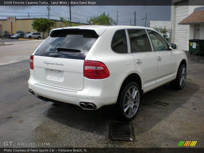 Sand White / Black/Sand Beige 2008 Porsche Cayenne Turbo