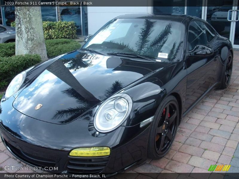 Black / Black 2009 Porsche 911 Carrera S Coupe