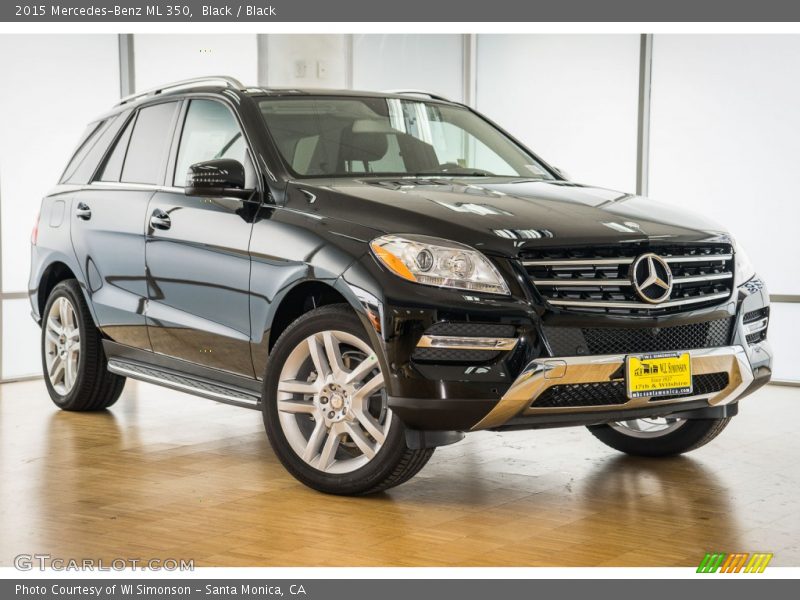 Black / Black 2015 Mercedes-Benz ML 350