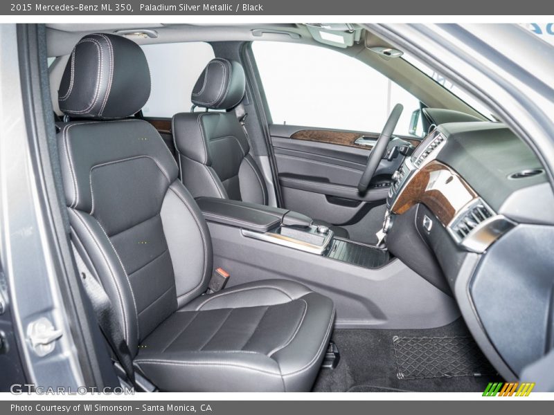 Paladium Silver Metallic / Black 2015 Mercedes-Benz ML 350