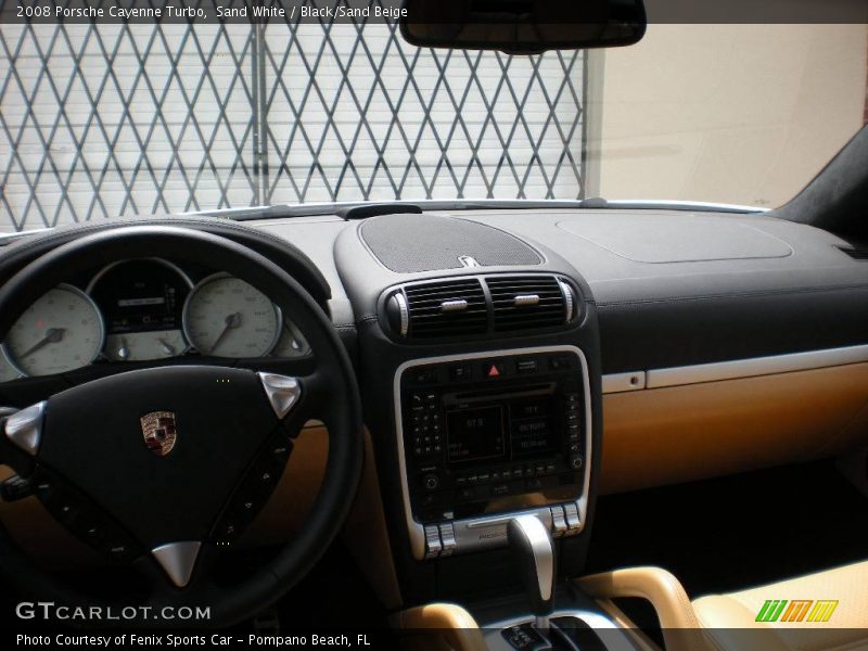 Sand White / Black/Sand Beige 2008 Porsche Cayenne Turbo