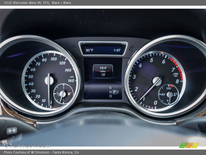 Black / Black 2015 Mercedes-Benz ML 350