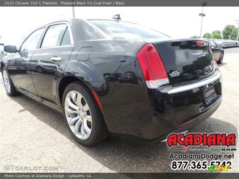 Phantom Black Tri-Coat Pearl / Black 2015 Chrysler 300 C Platinum