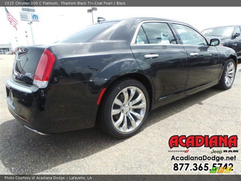 Phantom Black Tri-Coat Pearl / Black 2015 Chrysler 300 C Platinum
