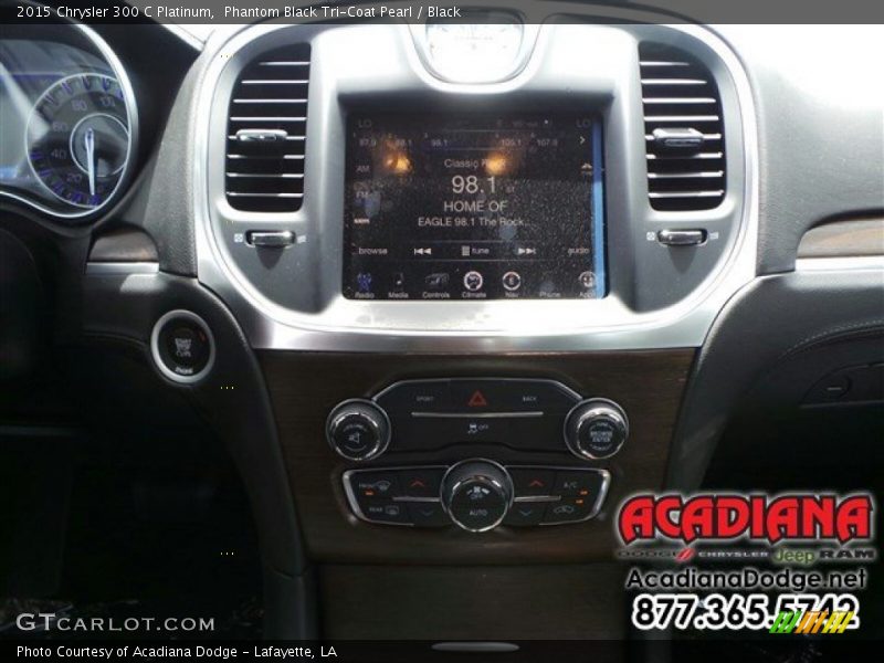 Phantom Black Tri-Coat Pearl / Black 2015 Chrysler 300 C Platinum