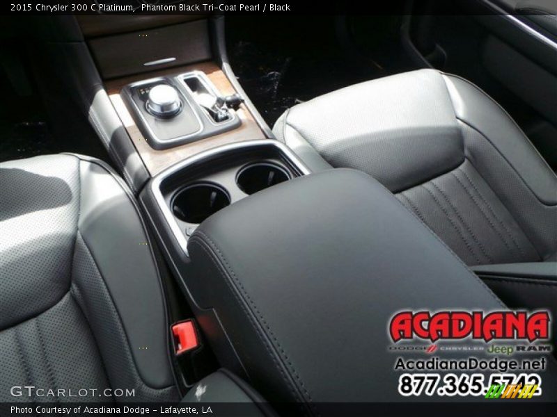 Phantom Black Tri-Coat Pearl / Black 2015 Chrysler 300 C Platinum