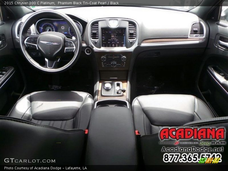 Phantom Black Tri-Coat Pearl / Black 2015 Chrysler 300 C Platinum
