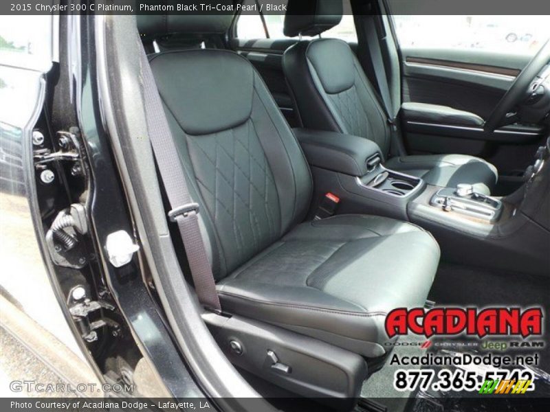 Phantom Black Tri-Coat Pearl / Black 2015 Chrysler 300 C Platinum