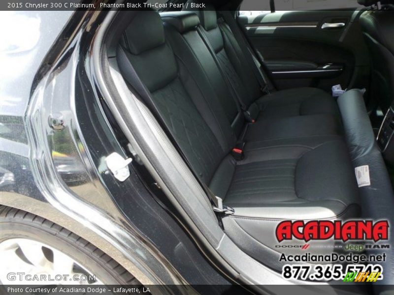 Phantom Black Tri-Coat Pearl / Black 2015 Chrysler 300 C Platinum