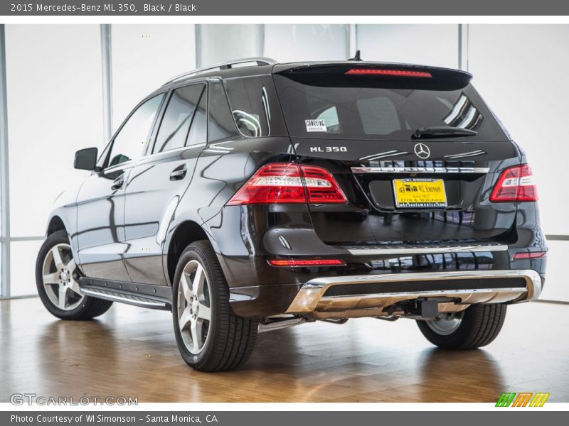 Black / Black 2015 Mercedes-Benz ML 350