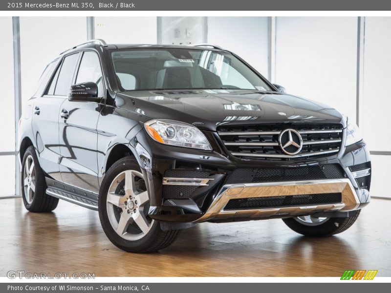 Black / Black 2015 Mercedes-Benz ML 350