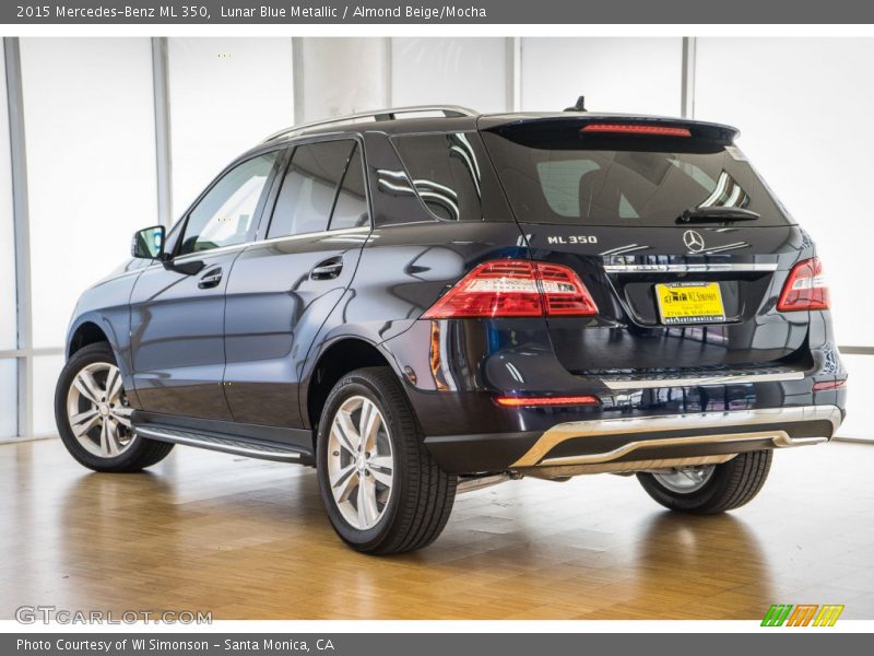 Lunar Blue Metallic / Almond Beige/Mocha 2015 Mercedes-Benz ML 350