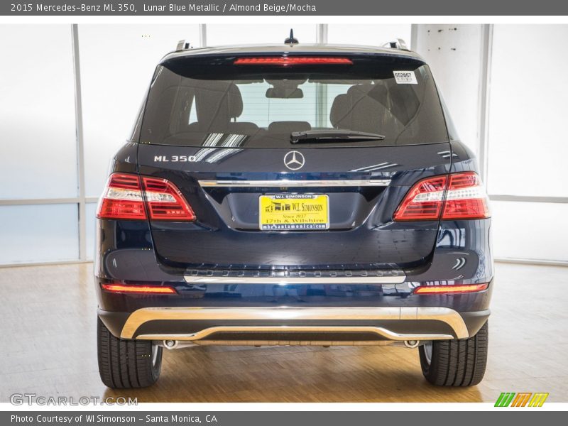 Lunar Blue Metallic / Almond Beige/Mocha 2015 Mercedes-Benz ML 350