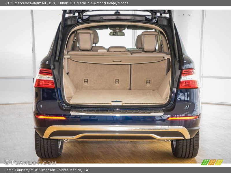 Lunar Blue Metallic / Almond Beige/Mocha 2015 Mercedes-Benz ML 350