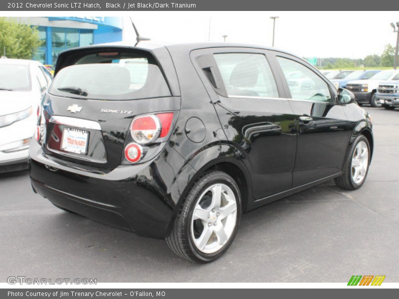 Black / Jet Black/Dark Titanium 2012 Chevrolet Sonic LTZ Hatch