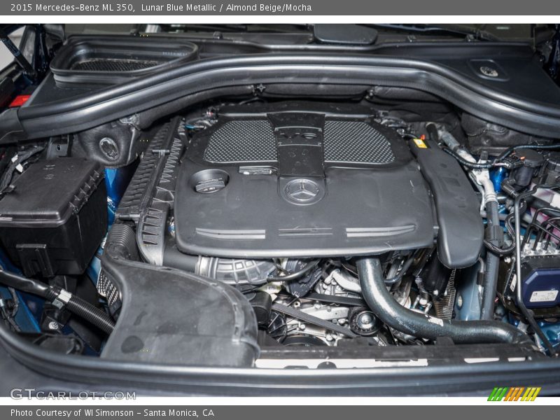 Lunar Blue Metallic / Almond Beige/Mocha 2015 Mercedes-Benz ML 350