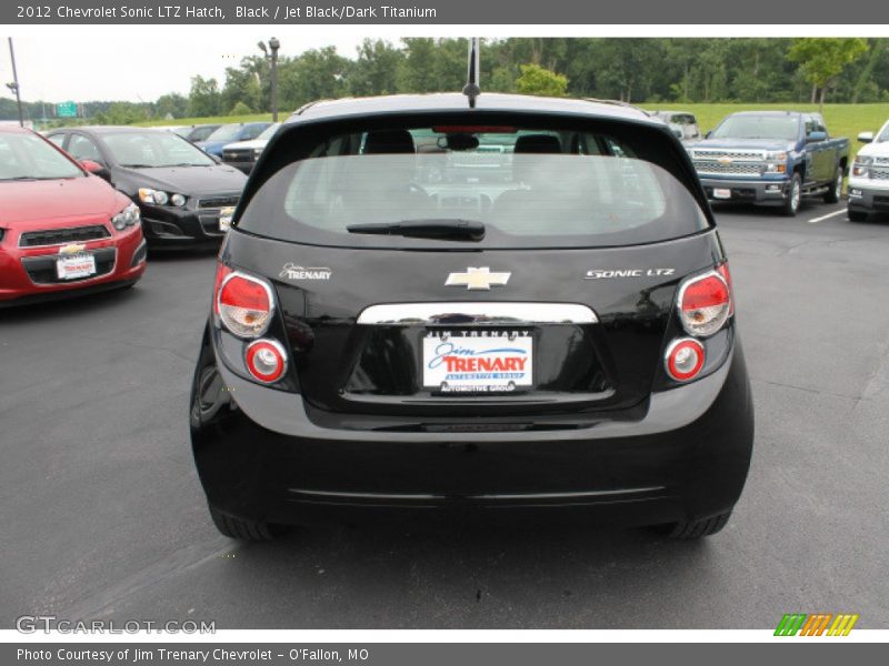 Black / Jet Black/Dark Titanium 2012 Chevrolet Sonic LTZ Hatch