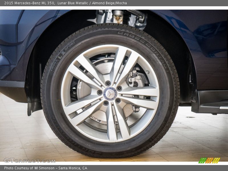 Lunar Blue Metallic / Almond Beige/Mocha 2015 Mercedes-Benz ML 350