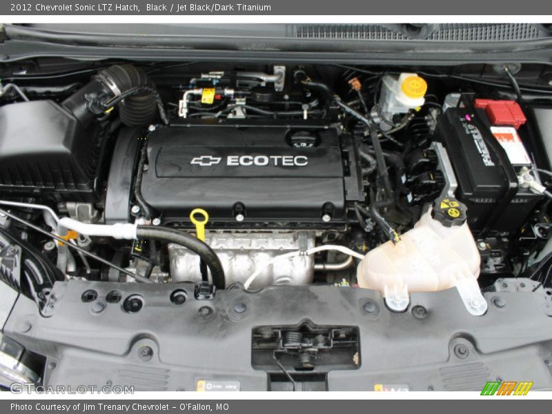 Black / Jet Black/Dark Titanium 2012 Chevrolet Sonic LTZ Hatch