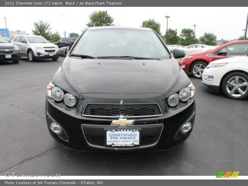 Black / Jet Black/Dark Titanium 2012 Chevrolet Sonic LTZ Hatch