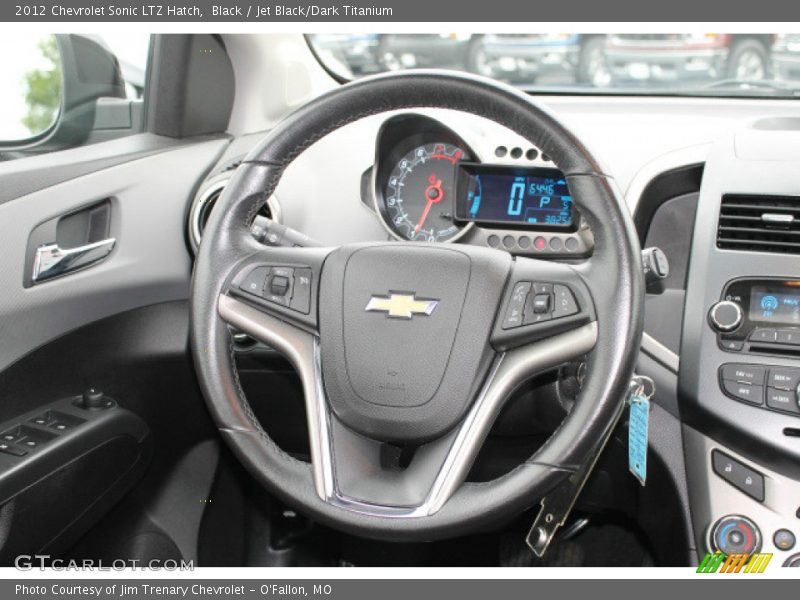 Black / Jet Black/Dark Titanium 2012 Chevrolet Sonic LTZ Hatch