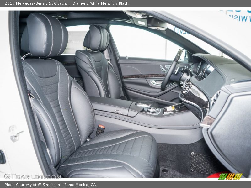 Diamond White Metallic / Black 2015 Mercedes-Benz S 550 Sedan