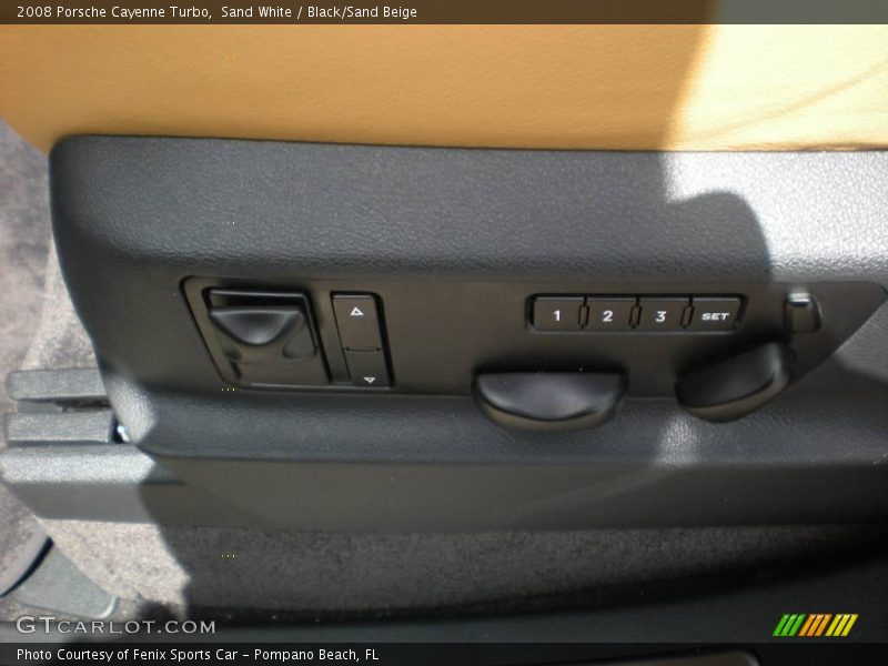 Sand White / Black/Sand Beige 2008 Porsche Cayenne Turbo